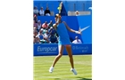 BIRMINGHAM, ENGLAND - JUNE 12:  Ana Ivanovic of Serbia hits a return during Day Four of the Aegon Classic at Edgbaston Priory Club on June 12, 2014 in Birmingham, England.  (Photo by Paul Thomas/Getty Images)